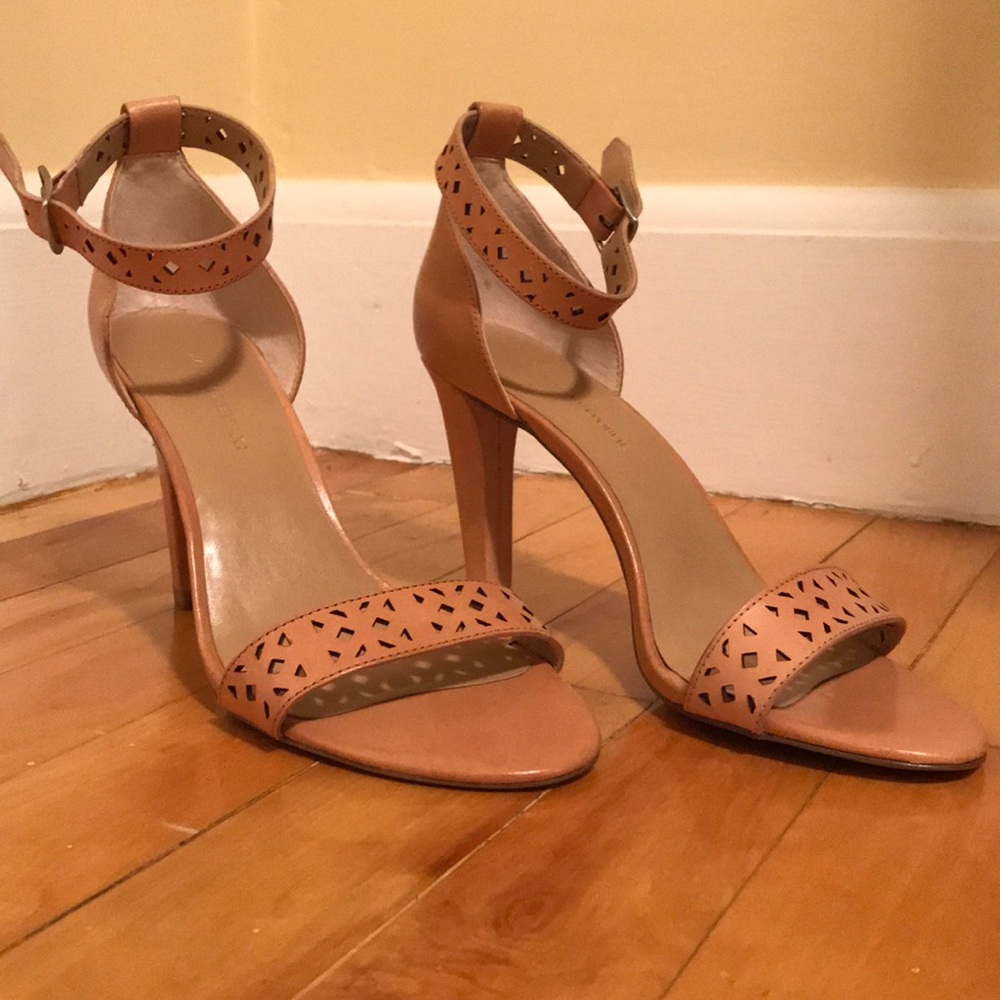 Pink Banana Republic 3” Heel Sandals (never worn)